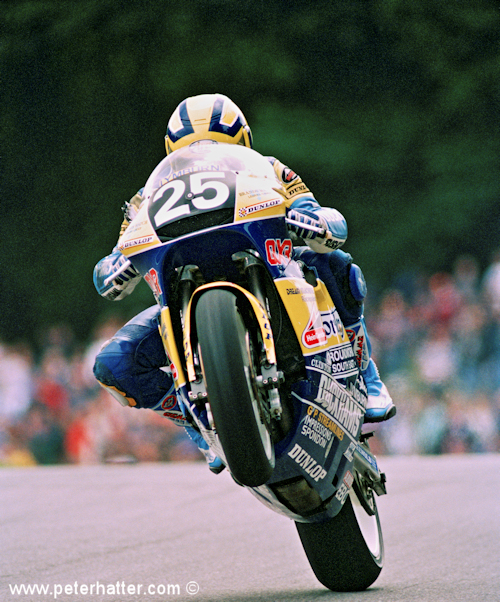 Sports photography example of motorcycle racing.
